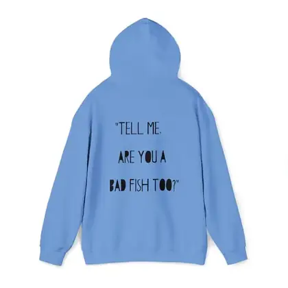 90s Bad Fish Hoodie: Unisex Concert Sweatshirt