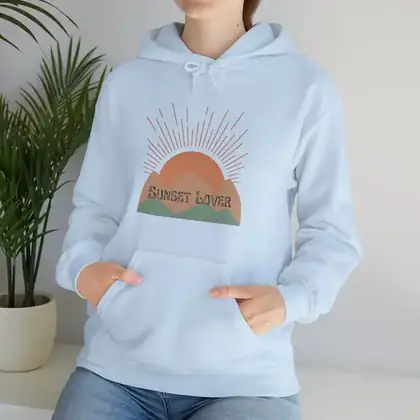 Sunset Lover Hoodie: Unisex Comfort Colors Heavy Blend Sweatshirt