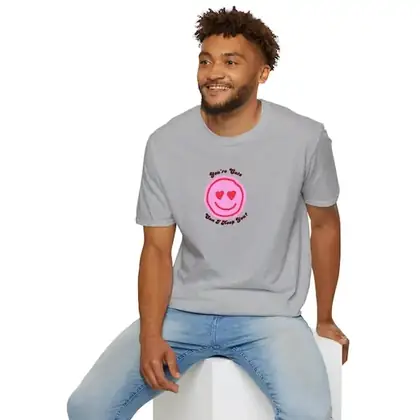 Smiley Face T-Shirt, Softstyle Cotton Tee, You're Graphic Shirt